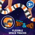 250pk Set 225 2 USA Toyz Galactic Race Tracks for Kids- Speedway Race Car Track with Flexible Roads, LED Toy Cars