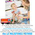 14PC 18M+ Potty Training Reward System - Wooden Stacking Blocks with Car and Truck Themed, Montessori Behavior System