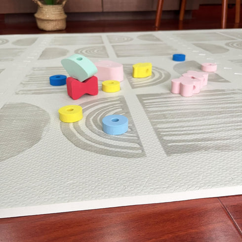 Simple Kid Co. Set Soft Non-Toxic EVA Foam Play Mat | Interlocking Tiles | Baby, Toddler, Children (Interlocking Tiles