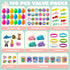 100 JOYIN Pcs Prefilled Easter Eggs With Assorted Toys Plus Stickers Inside, Stuffed Eggs with Diverse toys for Easter