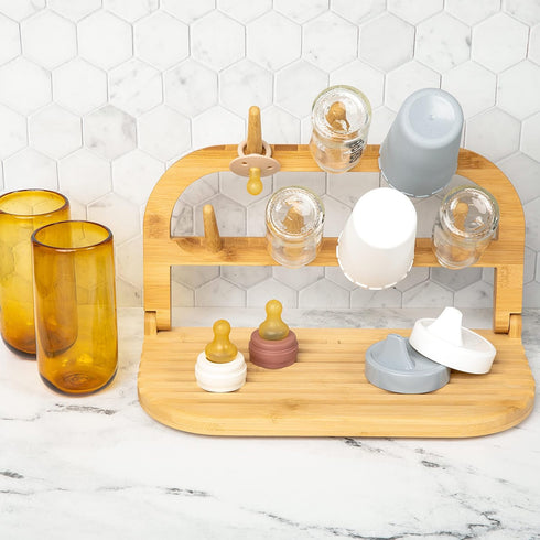 Sydney's Season Bottle Drying Rack Space Saving, Travel Bottle Cleaner Kit, Baby Drying Rack, Travel Bottle Drying