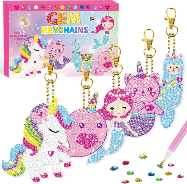 BANBBUR Arts and Crafts for Kids Ages 8-12,5PCS Double Sided Diamond Art