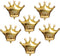 NC 6Pcs Gold Crown Foil Balloons - Birthday Party, Wedding & Bridal Shower Decorations