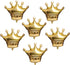 NC 6Pcs Gold Crown Foil Balloons - Birthday Party, Wedding & Bridal Shower Decorations