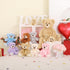 MorisMos 28 in Big Teddy Bear Stuffed Animal Mommy with 3 Baby Bears, 4 Packs Classic Brown Plush Toy Set
