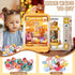 Bear Kids Claw Machine, Mini Candy Vending Grabber with Lights and Sound, Includes 10 Plush and 10 Mini Toys