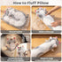 5 120% 36 Mewaii Long Cat Plush Sizes, Extra Filling Giant Plushness Kids Body Pillow, Kawaii Cute Grey Cat Stuffed