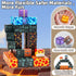 Blocks,100PCS 3D Set 3 4 5 6 7 8 9+ LionFuny Magnetic Magnetic Building Blocks,Magnet Blocks Build World Stacking