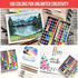 Art Vista Set 100 Set Premium Watercolor Paint Bundle with Bright Colors & Paper Pad for Beginners & Professional