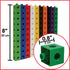 edxeducation Linking Cubes, Set of 100, Connecting and Counting Snap Blocks for Early Math