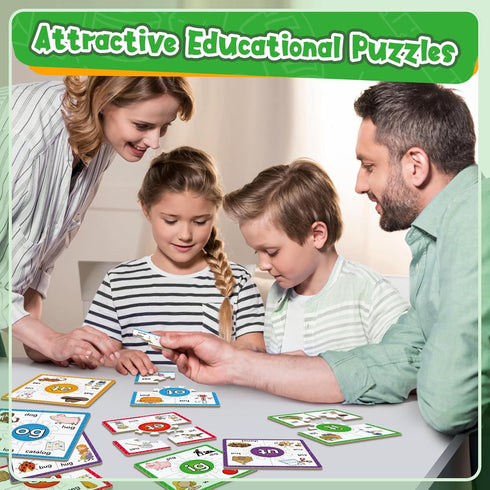Phonics Puzzle Games, Spelling Games, Flash Cards for Toddlers, Educational Toys for Kids Preschool Learning