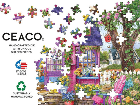 500 Ceaco - Chris Bigelow - She Shed - Larger Sized Piece Jigsaw Puzzle