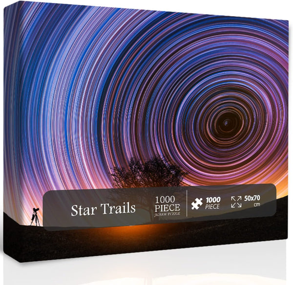 Impossible Difficult Puzzles for Adults - 1000 Pieces Nature Landscape Jigsaw Puzzle - Colorful Night Sky Challenge