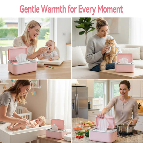 3-Level Chefhandy Baby Wipe Warmer, Temperature Control, Quiet & Even Heating, Large Capacity for Easy Diaper Changes