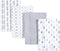 Luvable Friends Unisex Baby Cotton Flannel Burp Cloths, One Size, Boy Feathers