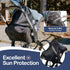 Stroller Sun Shade - Universal UV Protection Cover for Strollers Sunshade with See Through, Clip-On Sun Blocker, Sun