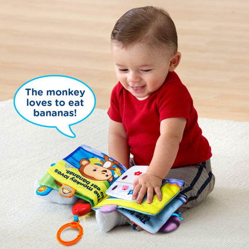 VTech Baby Peek and Play Book, Purple Interactive Baby Book