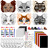 Blurap 111 PCS Cat Masks to Paint Therian Mask Kit DIY Therian