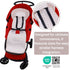 4D 5x29) Iceberg Stroller Liner - Iceberg Fabric, Quick-Dry, Universal Fit, Oeko-Tex Certified, Refreshing Comfort