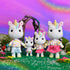 Sunny Days Entertainment Honey Bee Acres Rainbow Ridge Daydreamers Unicorn Family, 4 Miniature Flocked Dolls