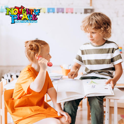 Novelty Place 4 Pack Whisper Phones, Speech Therapy Toys for Reading & Auditory Feedback, Small Sound Phones