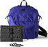 One Duo Designer Baby Diaper Bag, Classic Nylon, Big, Cobalt Purple