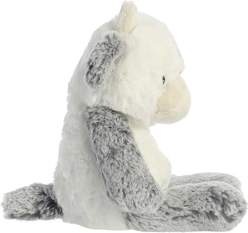 6.5 Inches Aurora Snuggly Sweet & Softer Cow Stuffed Animal - Comforting Companion - Imaginative Play - White