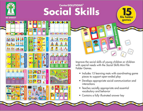 Key Education Publishing Social Skills File Folder Game: 9.5" x 2.88"