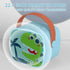 Mini Karaoke Machine for Kids, Portable Bluetooth Speaker with Wireless Microphone, Green Dinosaur Design
