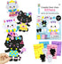 VKPI 4 Pieces Cats Foam Art Crafts Gift Kit - Creative Make Your Own Kittens, Cartoon Foam Projects for Kids Ages 4+