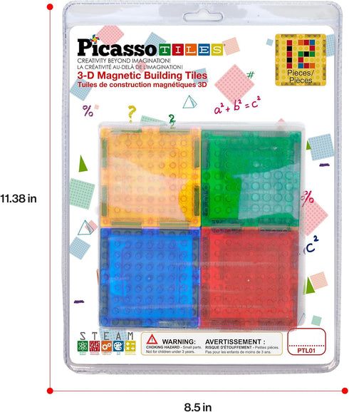 Set Set PicassoTiles Magnetic Brick Tiles STEM Creative Magnetic Tiles Building Block Building Brick Construction Toy