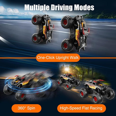 1:16 8-12 4WD 8 9 10 11 12 Alotwan Remote Control Monster Truck Waterproof - Scale RC Truck, Rc Cars for Boys Age
