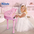 Love&Mini 31 Keys Pink Piano Keyboard Toys for Girls, with Microphone and Stool, Toddler Music Gifts for Ages 1-5