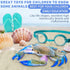 2Pcs Crab Toys for Babies, Realistic Ocean Animal Educational Model, Bath Toy for Kids