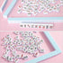(31.5 31.5) TIASUSAN Pink Mahjong Mat x with Black Carrying Bag, Anti-Slip, Noise-Reducing Table Cover for Mahjong