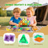 Windidi 47PCS 1-3 3-5 4-8, Magnetic Tiles Travel Toys, Mini Magnetic Letters Building Blocks With ABC Alphabet Iron