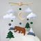 Goukurlsma Woodland Mobile for Crib Bear Baby Mobile for Crib Woodland Crib Mobile