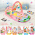 UMIKU Tummy 0-6 6-12 Baby Play Mat Baby Time Mat Infant Newborn Musical Activity Center with High-Contrast Piano Music