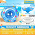 25.6" Swimming 6-36 Extra-Large Baby Pool Float with Double Airbag & Safety Seat, Inflatable Ring Float for Months