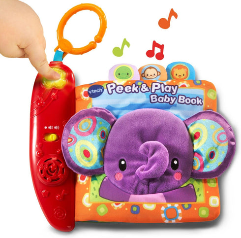 VTech Baby Peek and Play Book, Purple Interactive Baby Book