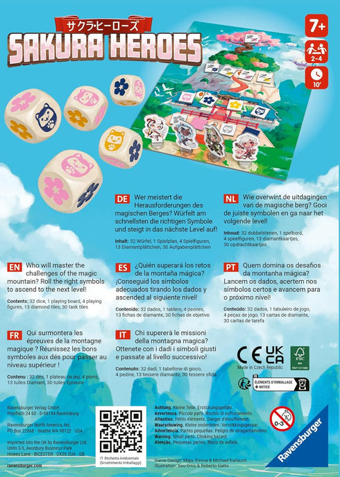 7 Ravensburger Sakura Heroes A Fast-Paced Dice Game for Anime Fans Ages and Up