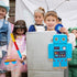 Robot Piatas for Birthday Party Robot Party Piata with Stick, Blindfold, Confetti for Adults Birthday Baby Shower Party