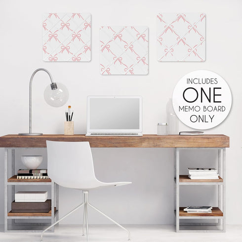 Sweet Jojo Designs Fabric Bulletin Board (Pink Bows) for Girls, Picture & Memo Photo Display for Nursery/Bedroom