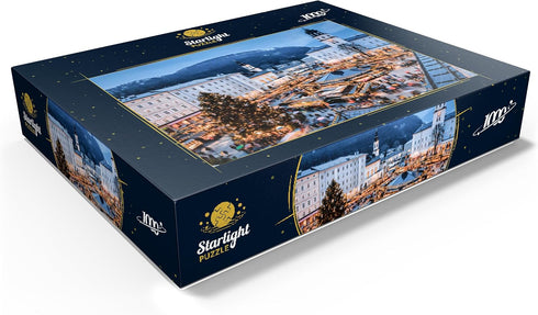 1000 MyPuzzle Salzburg, Austria: Christmas Market in The Old Town of Salzburg - Premium Piece Jigsaw Puzzle for Adults
