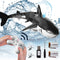 Bennol 2.4Ghz Remote Control Shark Toys, 1:18 Scale Electric RC Shark Fish with Light & Spray for Kids 4-9