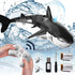Bennol 2.4Ghz Remote Control Shark Toys, 1:18 Scale Electric RC Shark Fish with Light & Spray for Kids 4-9