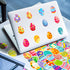 Waxkure 50 Pcs Egg Stickers, Basket Stuffers Basket StuffersDecoration Easter Egg Decoration, Easter Egg StickersEaster