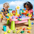 Pupu Pig 360 Summer Water Table Play Sink Toys for Toddlers, Kids Play Kitchen Sink with Running Water, Electric