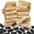 Hungdao 24 Pack Mini Dominoes Set, Double 6 Wooden Miniature Classic Board Games for Adults with Travel Box