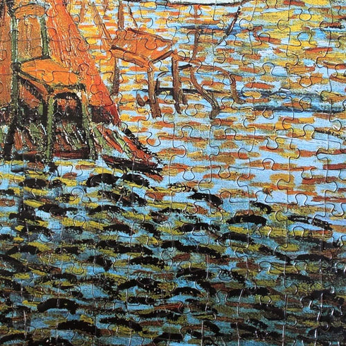Moruska Cafe Terrace at Night by Vincent Van Gogh Jigsaw Puzzle 1000 Piece Art for Adults